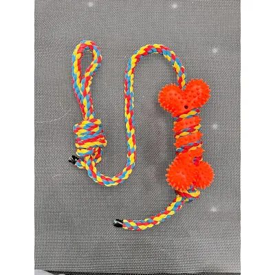 Jouet en corde pour chien, jouet à mâcher en caoutchouc