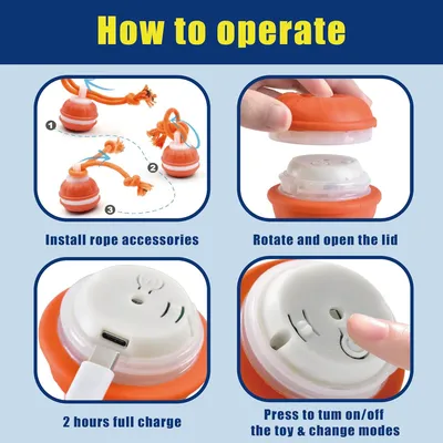 Balle auto-roulante pour chien