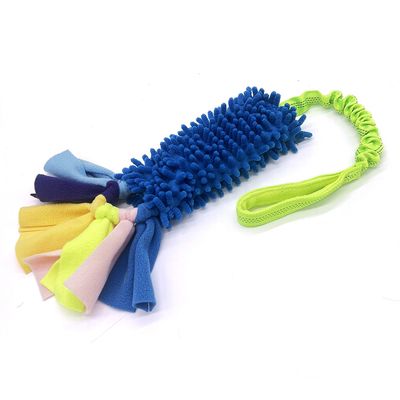 Jouet pour chien en peluche colorée en polyester avec couineur