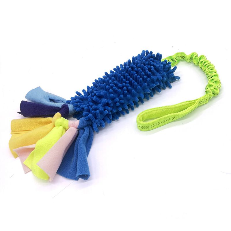Buntes Plüsch-Hundespielzeug aus Polyester mit Quietscher