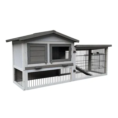 Wiltec Poulailler avec Nichoir, Enclos et Pondoir – 1440 x 525 x 685 mm – e