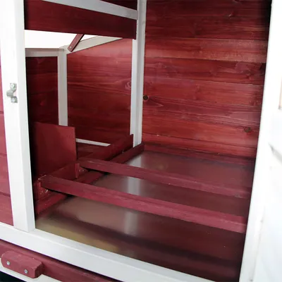 Wiltec Poulailler XXL avec Nichoir et Abri spacieux – 2010 x 813 x 1165 mm