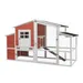 Wiltec Poulailler XXL avec Nichoir et Abri spacieux – 2010 x 813 x 1165 mm