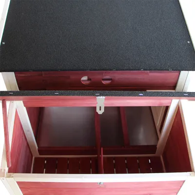 Wiltec Poulailler XXL avec Nichoir et Abri spacieux – 2010 x 813 x 1165 mm