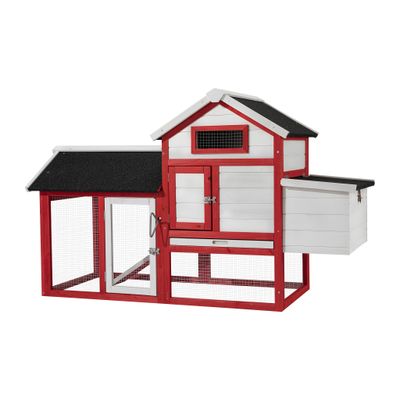 Wiltec Poulailler avec Nichoir, Enclos et Pondoir – 1155 x 520 mm – en Bois