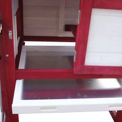 Wiltec Poulailler avec Nichoir, Enclos et Pondoir – 1155 x 520 mm – en Bois