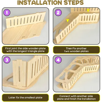 Tunnel pour hamster, Cachette pour hamster grimpant à l'échelle