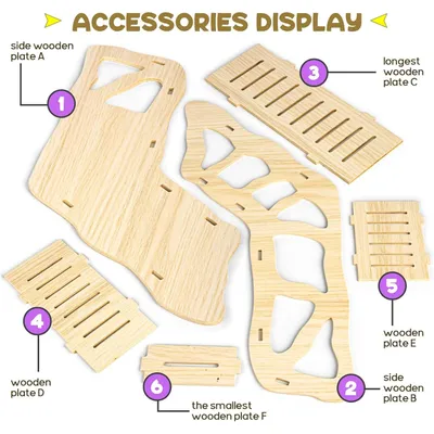 Tunnel pour hamster, Cachette pour hamster grimpant à l'échelle