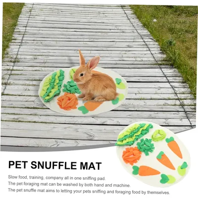 Qinhul Tapis d'alimentation pour lapins