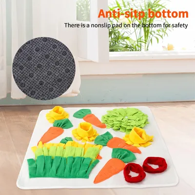 Qinhul Tapis d'alimentation pour lapins