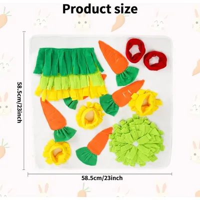 Qinhul Tapis d'alimentation pour lapins