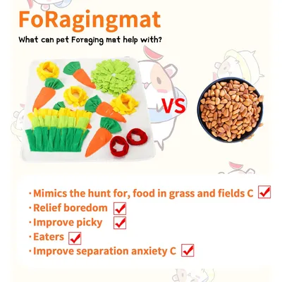 Qinhul Tapis d'alimentation pour lapins