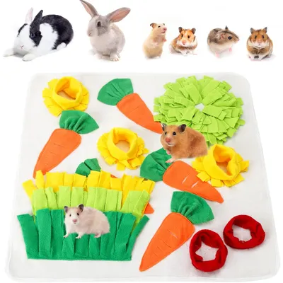 Qinhul Tapis d'alimentation pour lapins