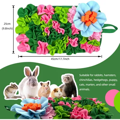Tapis d'alimentation interactif pour petits animaux