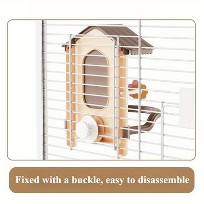 Reitlaze Espejo para pájaros con soporte para percha