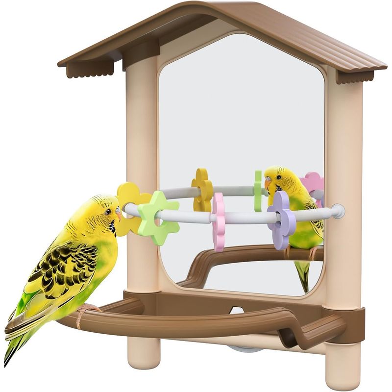 Vogelspiegel mit Sitzstange
