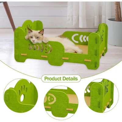 Qinhul Lit pour chat en feutre