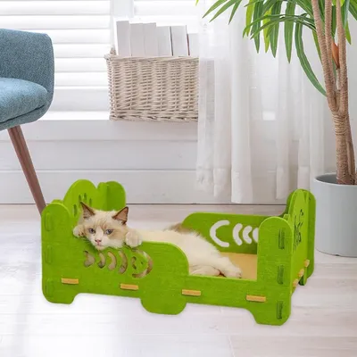 Qinhul Lit pour chat en feutre