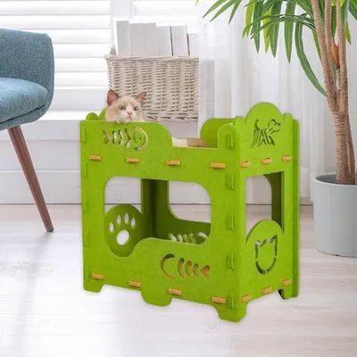 Qinhul Lit pour chat en feutre