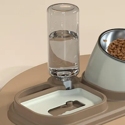 KPYTE Gamelle 3 en 1 pour chat et chien