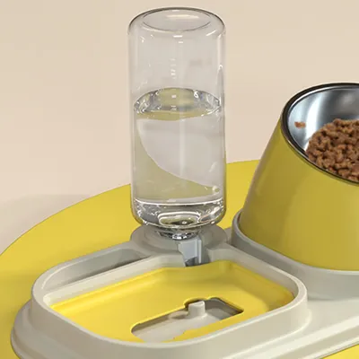 KPYTE Gamelle 3 en 1 pour chat et chien