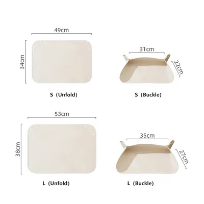 KPYTE Set de table anti-éclaboussures pour chat et chien