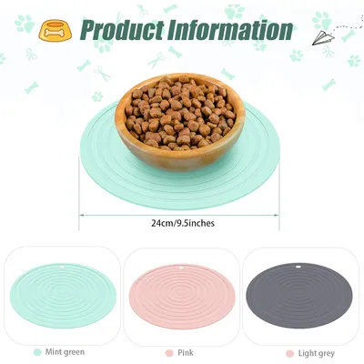 Tapis d'alimentation en silicone pour animaux de compagnie