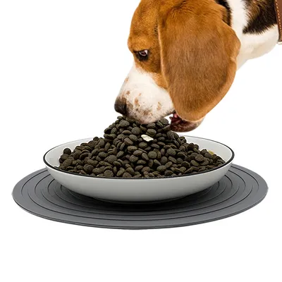 Tapis d'alimentation en silicone pour animaux de compagnie