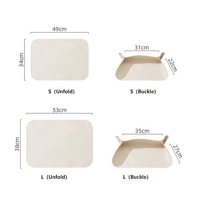 KPYTE Set de table anti-éclaboussures pour chat et chien