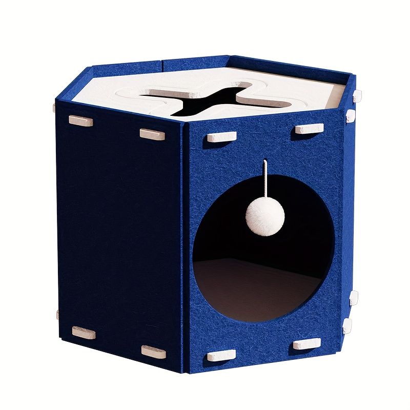 KPYTE Arbre à chat et lit pour chat en feutre