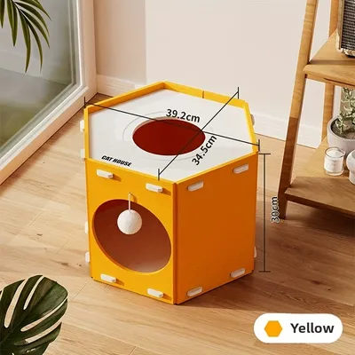 KPYTE Arbre à chat et lit pour chat en feutre