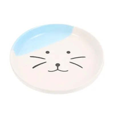 KPYTE Assiette en céramique chat