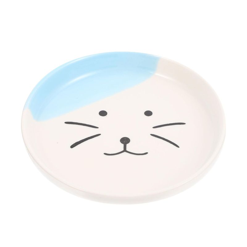 KPYTE Assiette en céramique chat