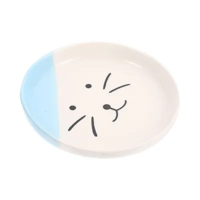 KPYTE Assiette en céramique chat