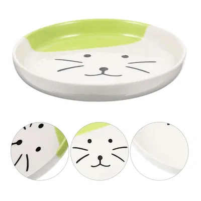 KPYTE Assiette en céramique chat