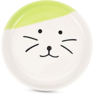 KPYTE Assiette en céramique chat