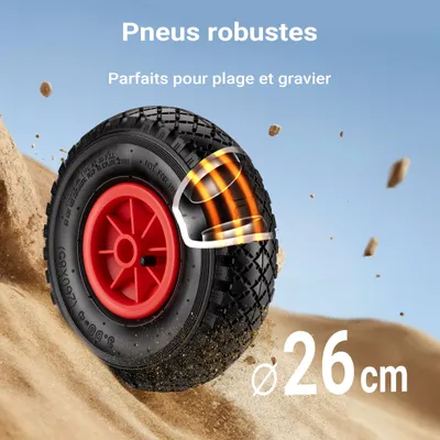 Chariot de pêche Vert Noir 1600 x 500 x 800 mm Charge 50 kg Remorque de Vél