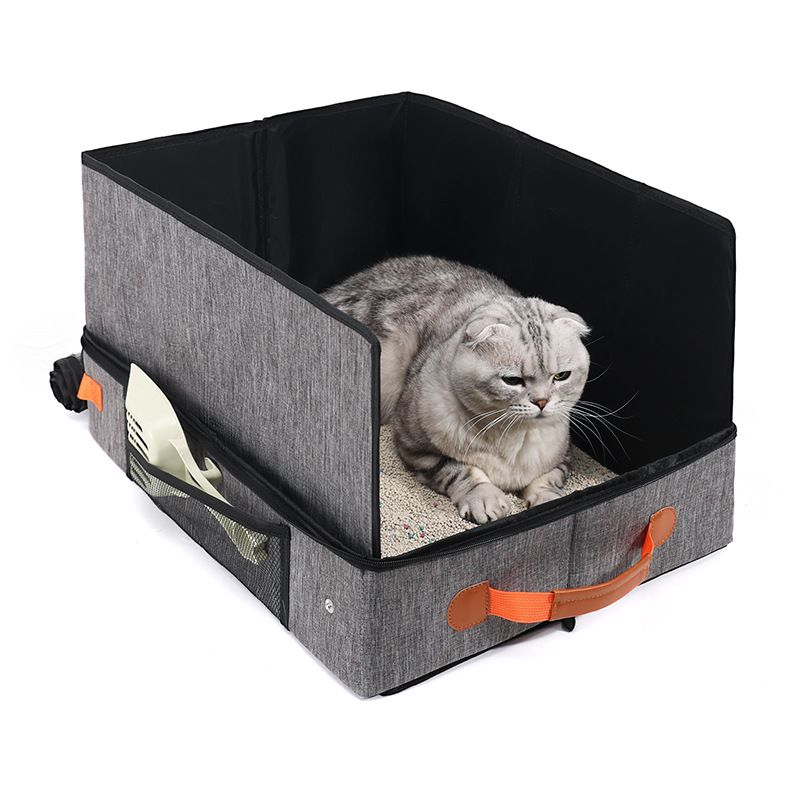 Reise-Katzentoilette mit Schaufel und Napf