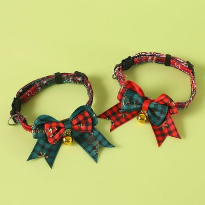 Qinhul Collier de Noël avec nœud pour chat