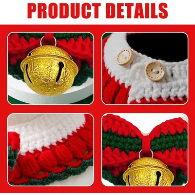 Qinhul Collier de chat de Noël