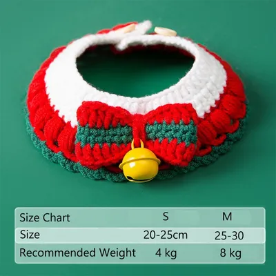 Qinhul Collier de chat de Noël