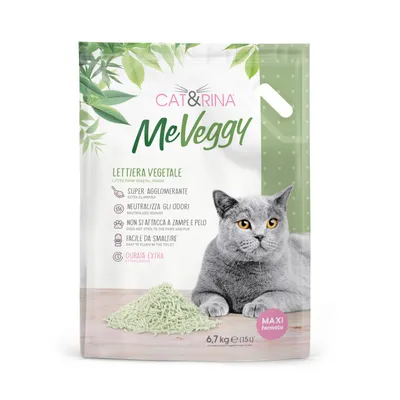 Cat&rina - Litière végétale MeVeggy, jetable WC