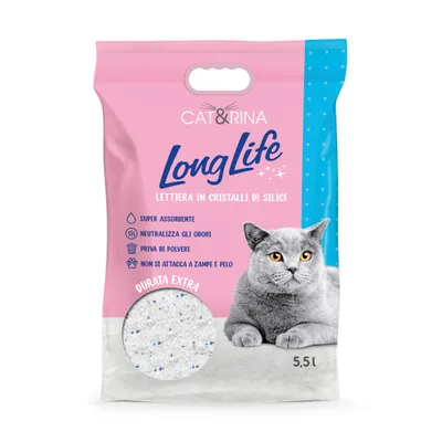 CAT&RINA LongLife - Litière pour Chats en Cristaux de Silice