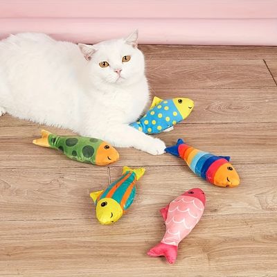 Jouets à l'herbe à chat pour chats, Jeu en forme de poisson