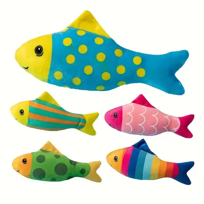Jouets à l'herbe à chat pour chats, Jeu en forme de poisson