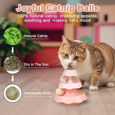Qinhul Jouet pour chat en forme d'arbre de Noël