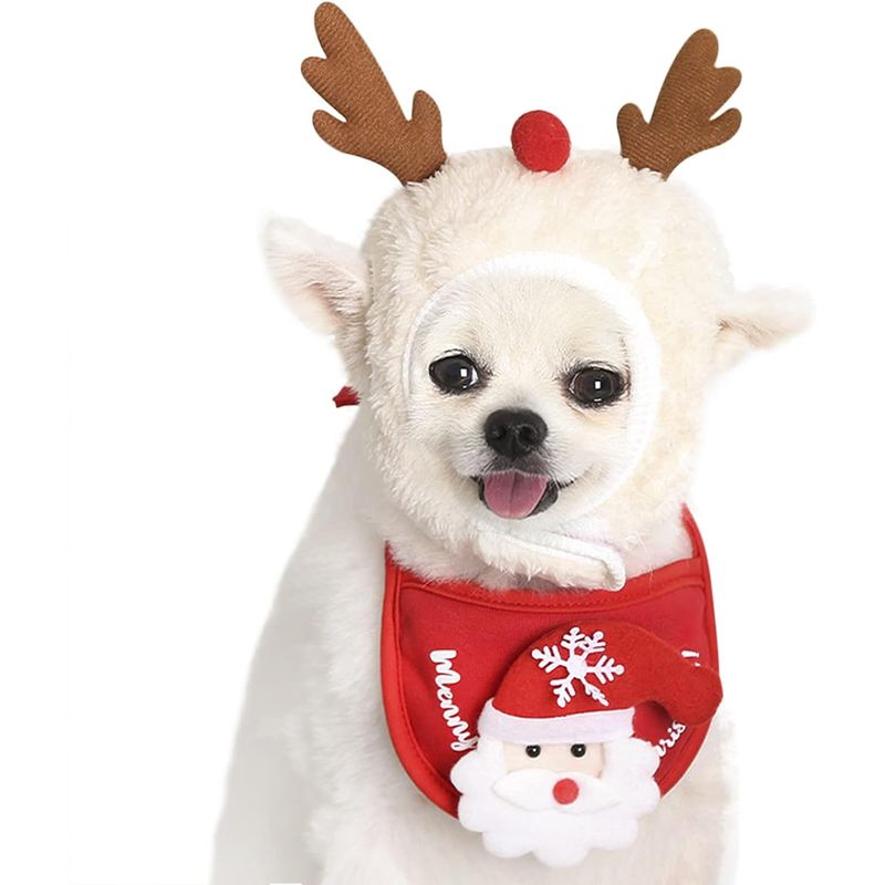 KPYTE Niedliche Weihnachtskostüme für Katzen und Hunde