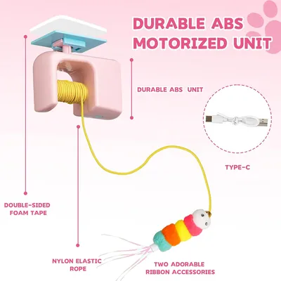 Jouet pour chat à suspendre à la porte automatique