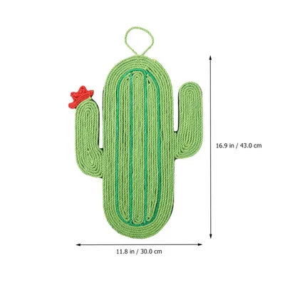 Qinhul Tapis à gratter pour chat en forme de cactus
