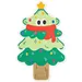 Qinhul Arbre de Noël mural avec griffoir pour chat